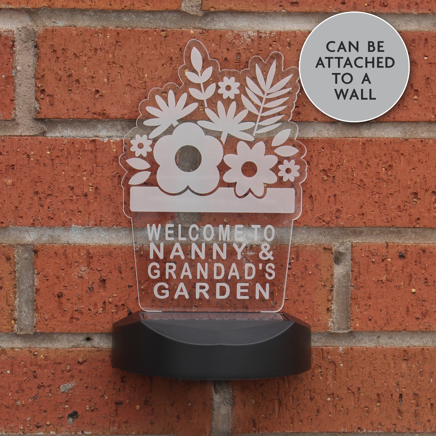 Personalised Plant Pot Outdoor Solar Light - image 5