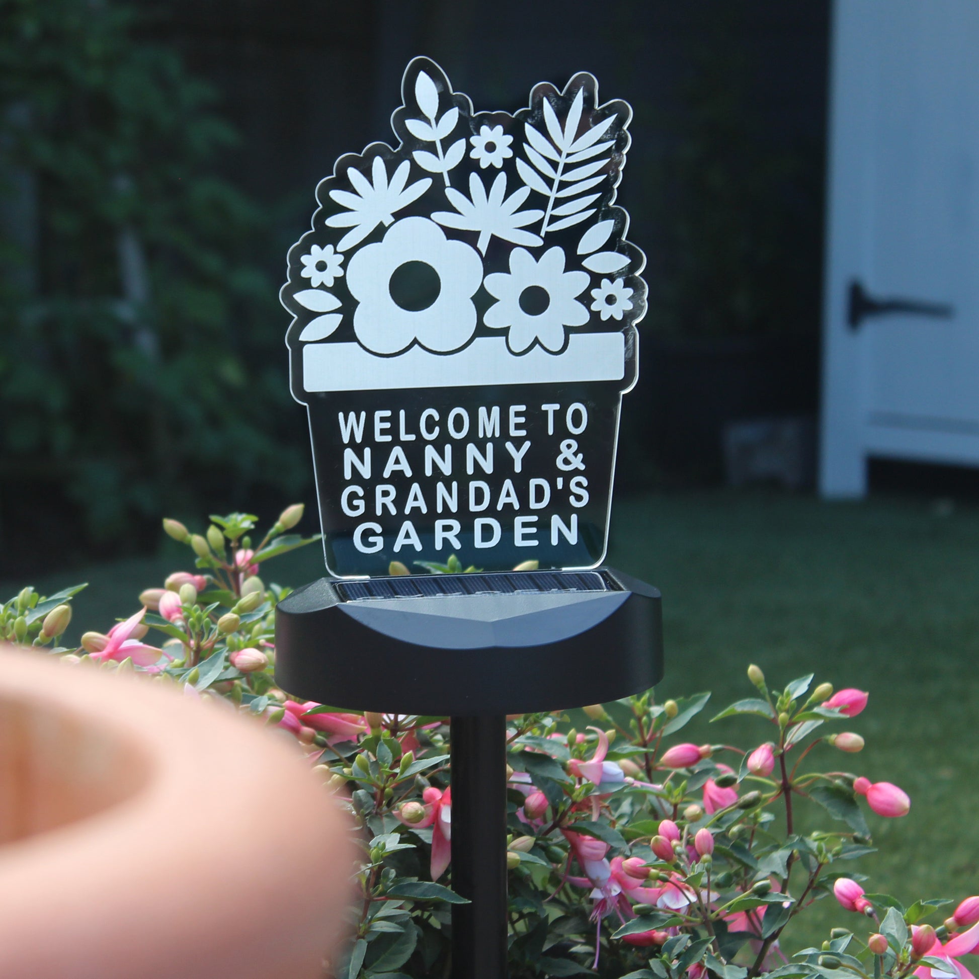 Personalised Plant Pot Outdoor Solar Light - image 7