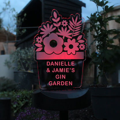 Personalised Plant Pot Outdoor Solar Light - image 9