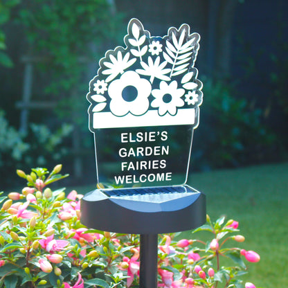 Personalised Plant Pot Outdoor Solar Light - image 10