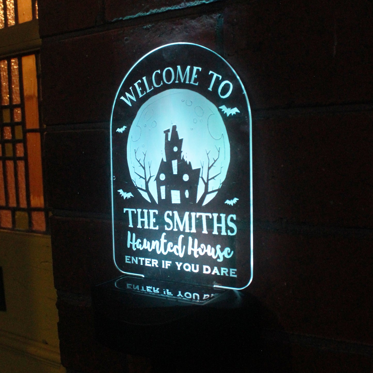 Personalised Haunted House Halloween Solar Light - image 2