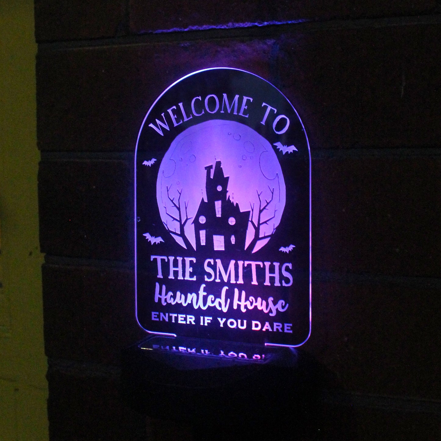 Personalised Haunted House Halloween Solar Light - image 7