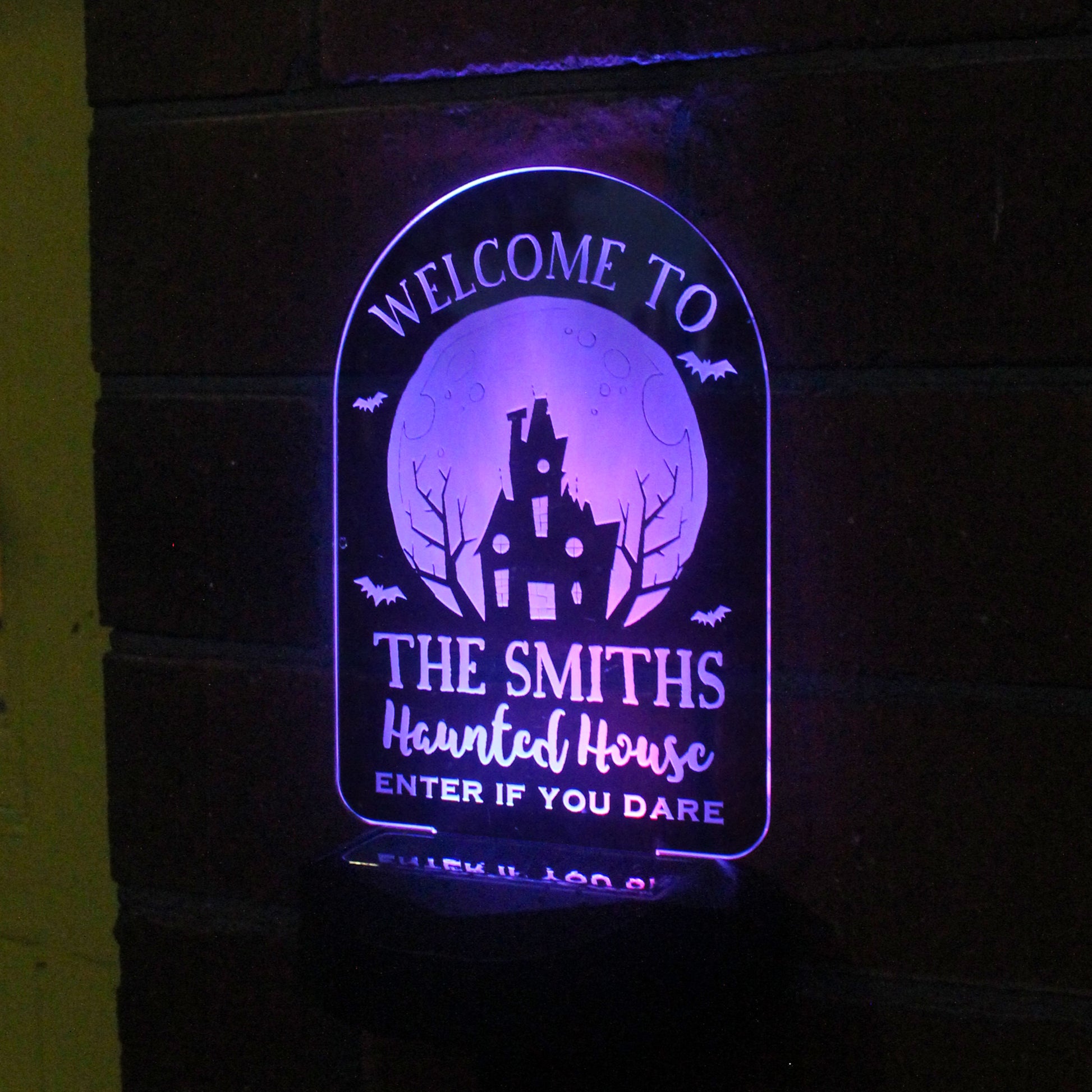 Personalised Haunted House Halloween Solar Light - image 7