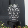 Personalised Trick or Treat Halloween Solar Light from Heartfelt Gifts