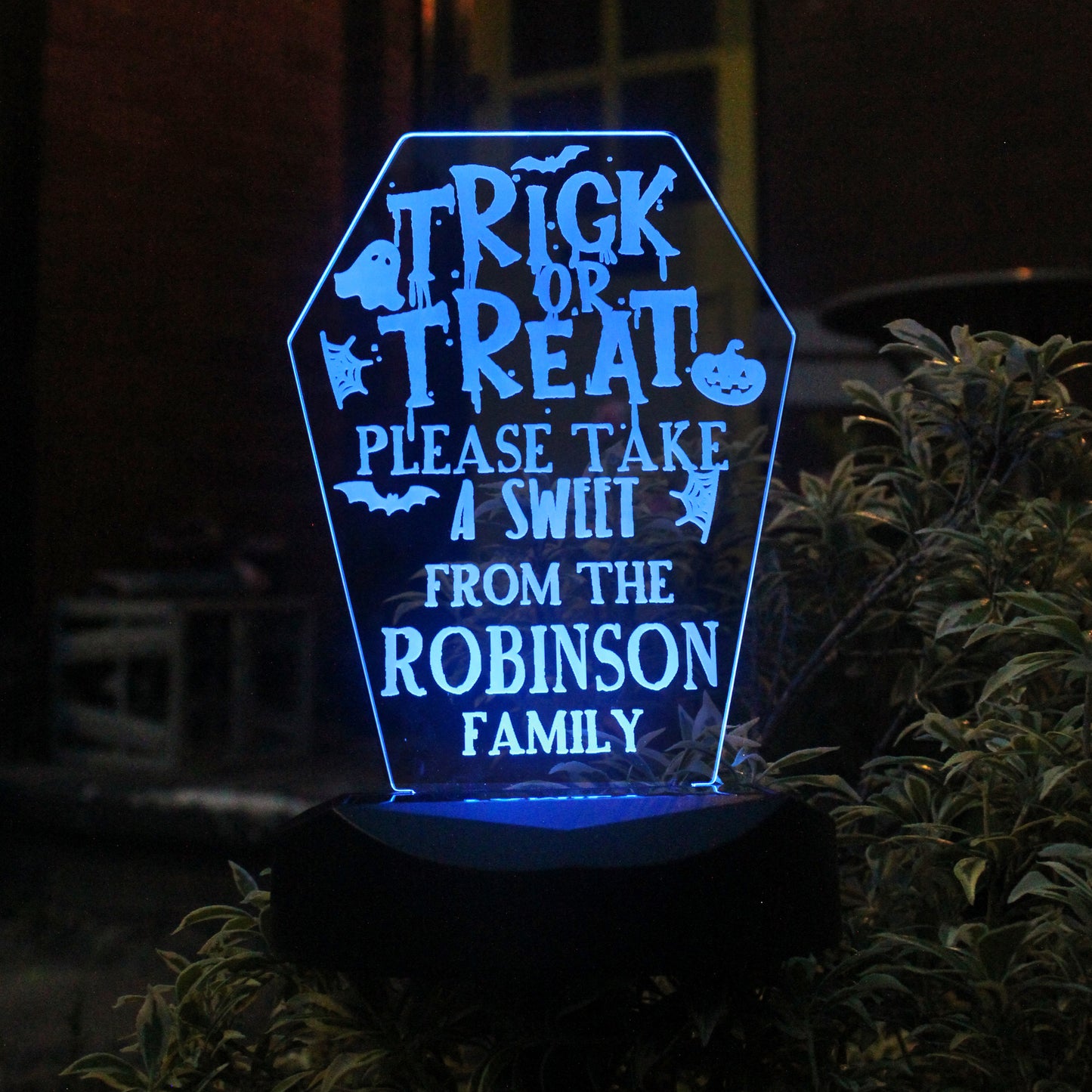 Personalised Trick or Treat Halloween Solar Light - image 5