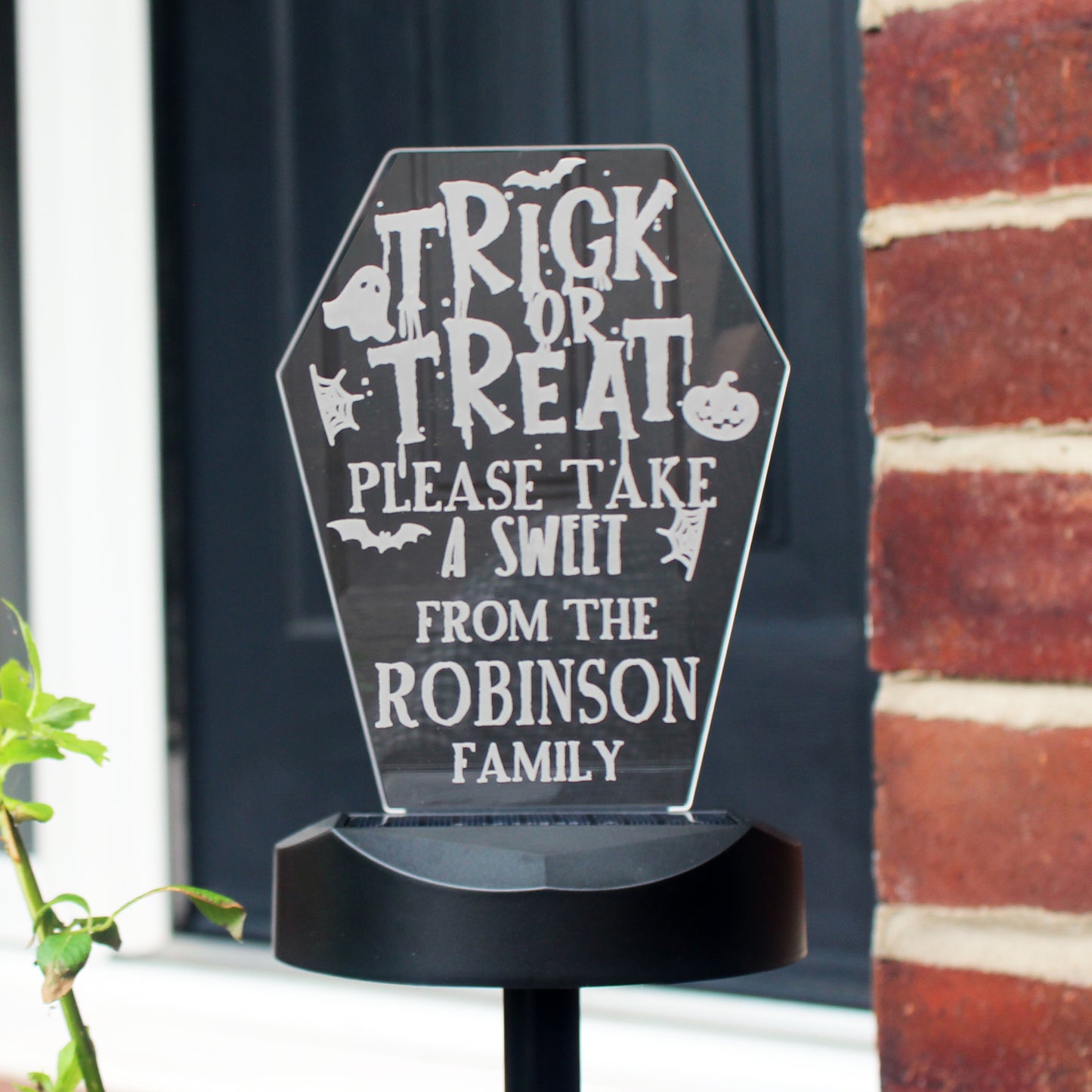 Personalised Trick or Treat Halloween Solar Light - image 6