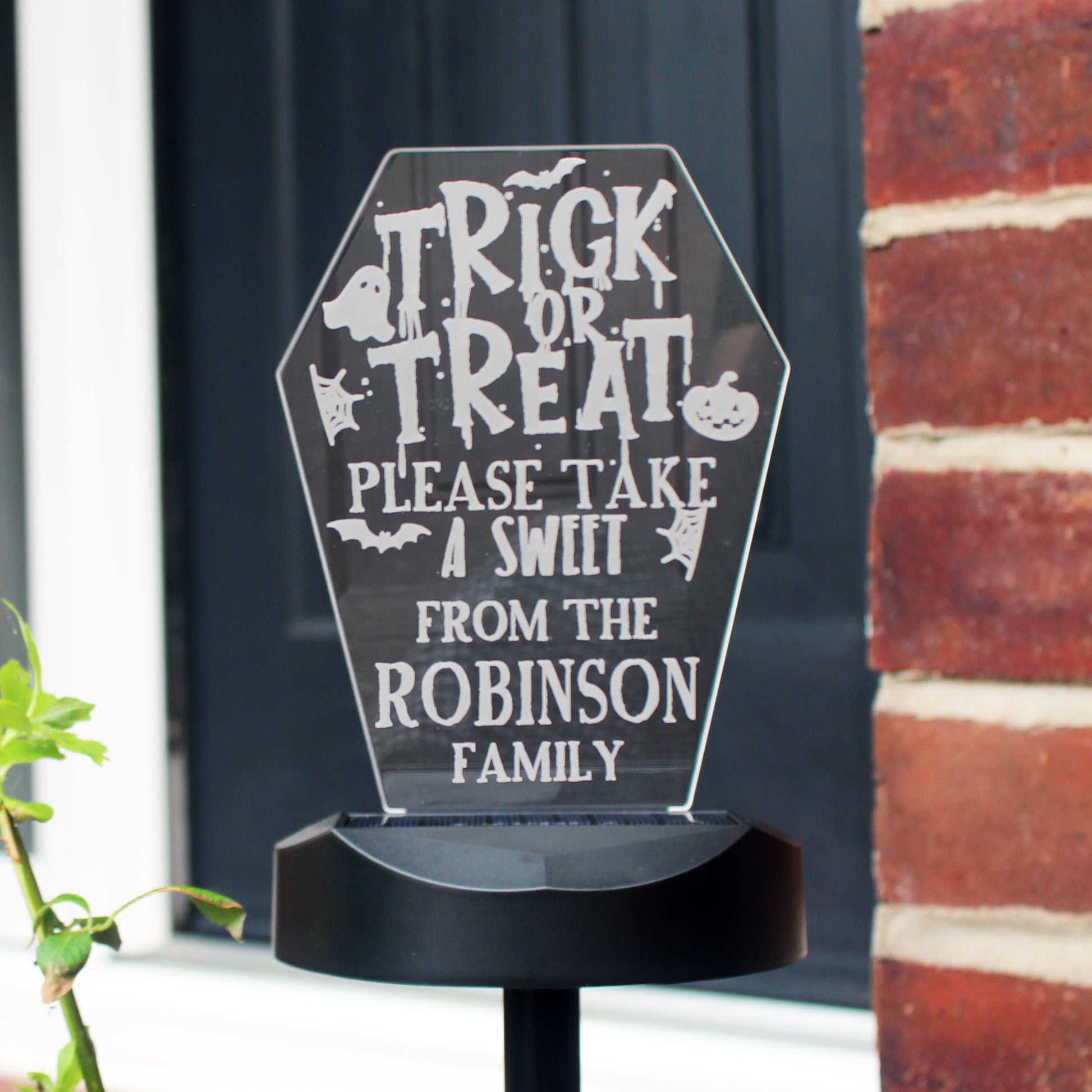 Personalised Trick or Treat Halloween Solar Light - image 6