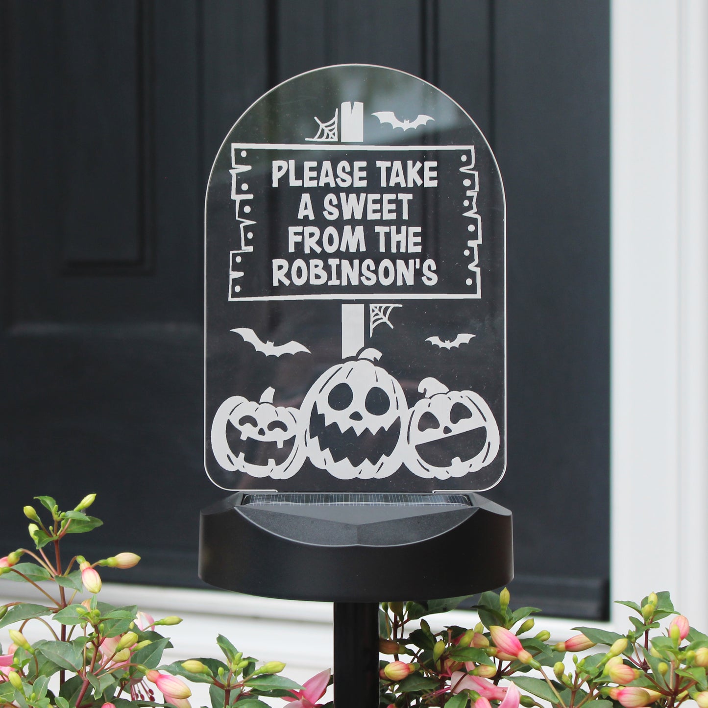 Personalised Pumpkin Patch Halloween Solar Light from Heartfelt Gifts