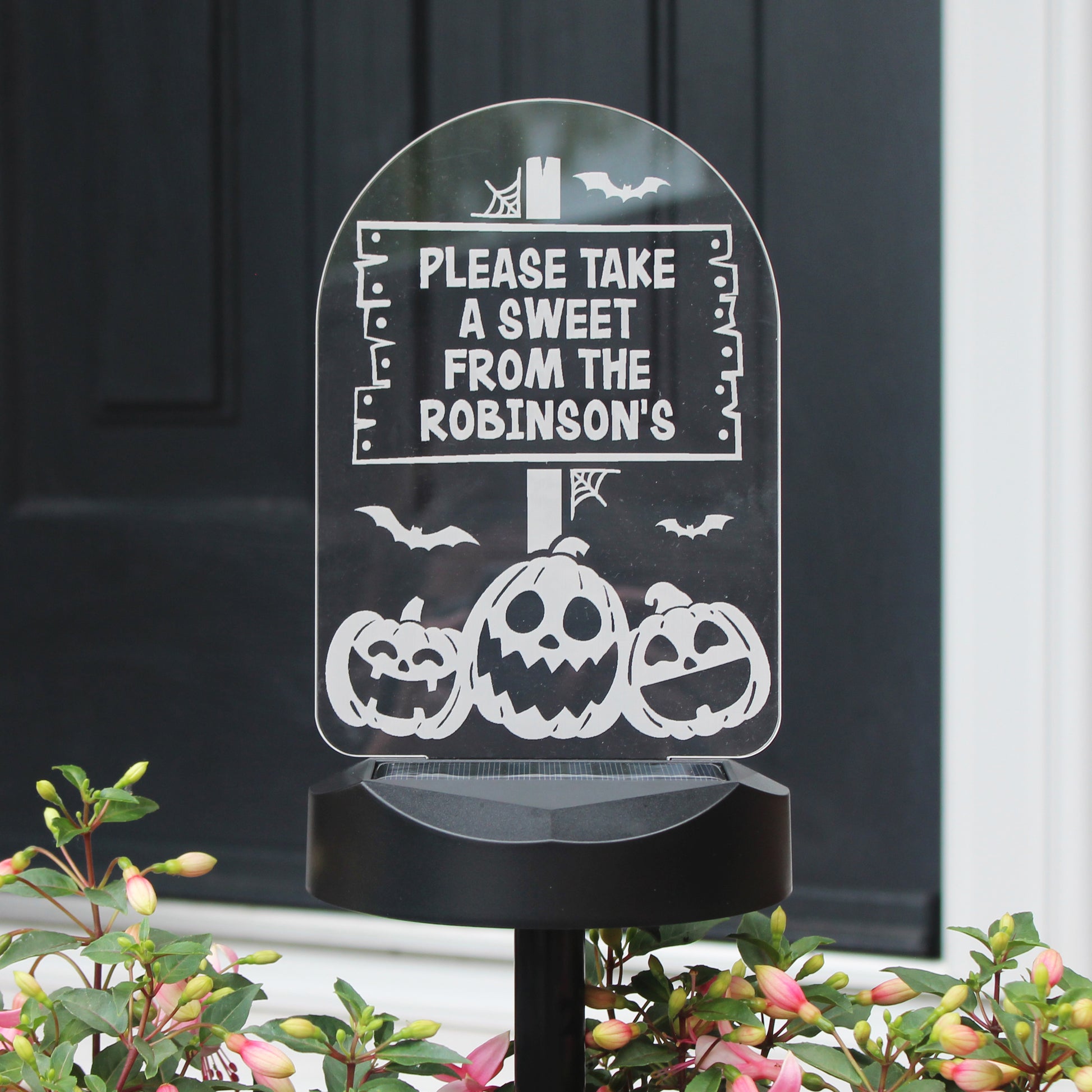 Personalised Pumpkin Patch Halloween Solar Light from Heartfelt Gifts