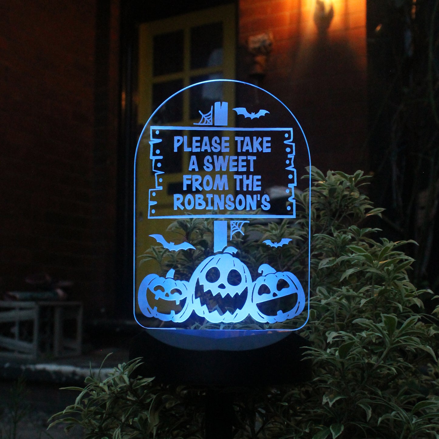 Personalised Pumpkin Patch Halloween Solar Light - image 2