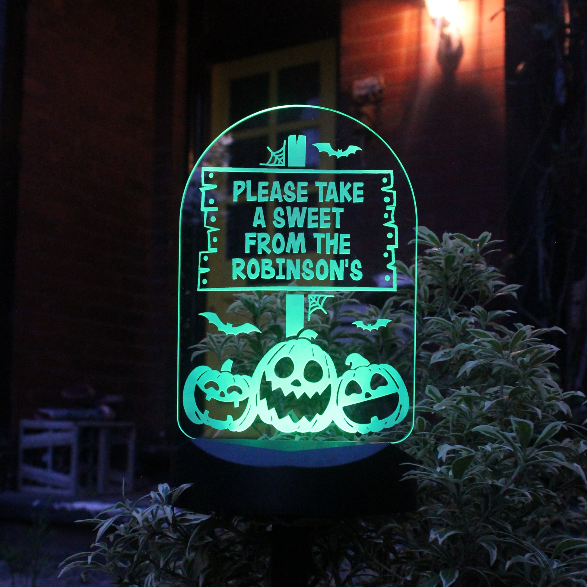 Personalised Pumpkin Patch Halloween Solar Light - image 4