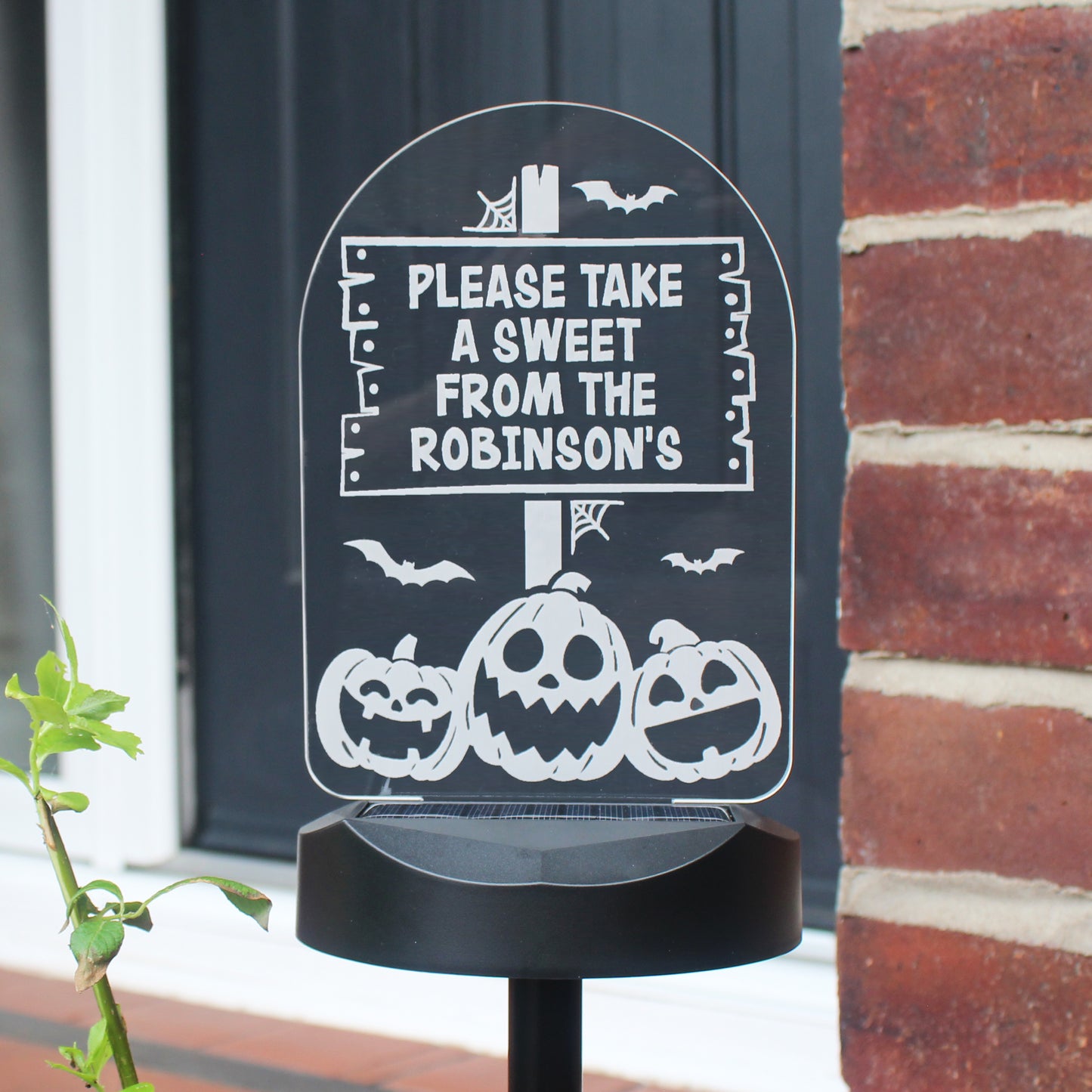 Personalised Pumpkin Patch Halloween Solar Light - image 6