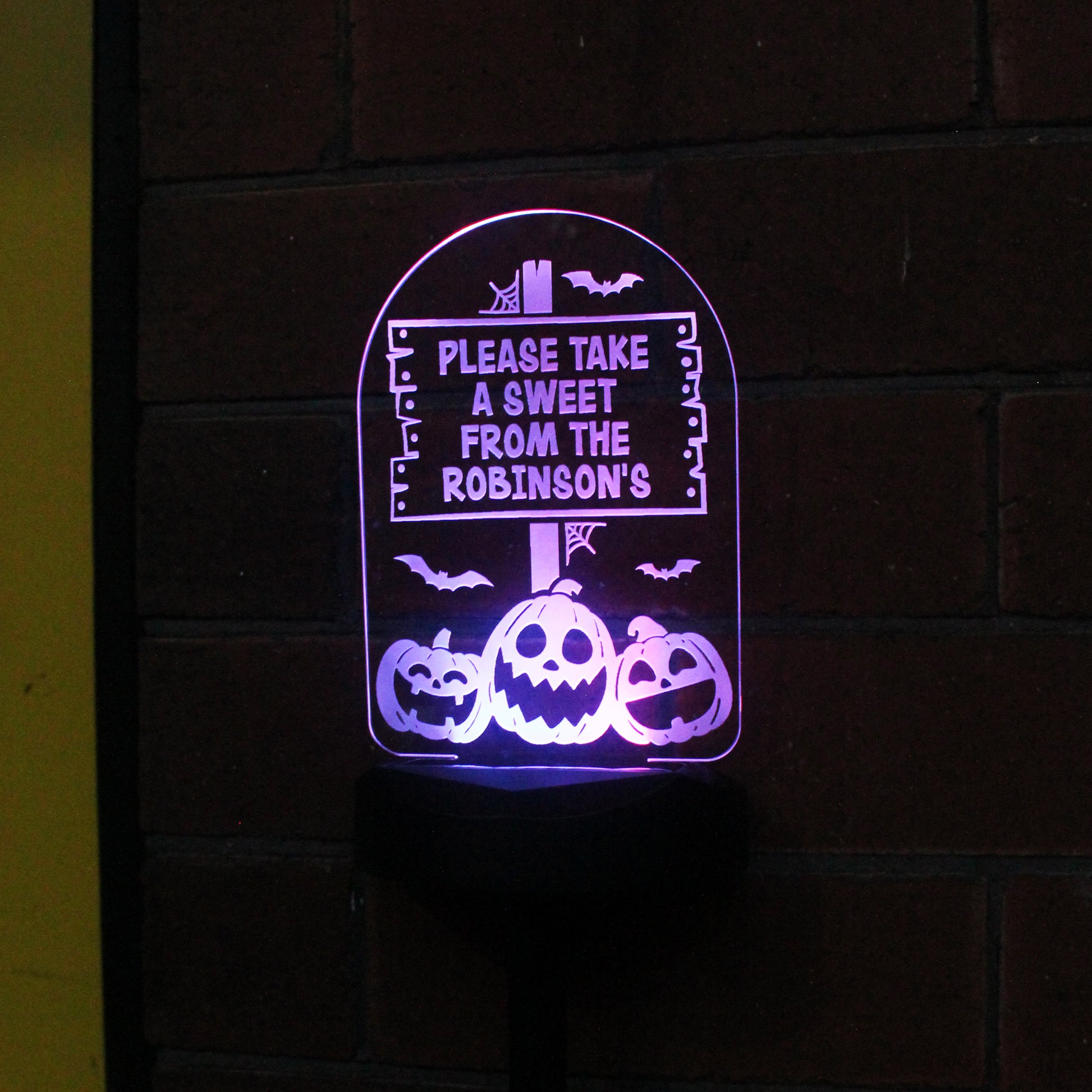 Personalised Pumpkin Patch Halloween Solar Light - image 8