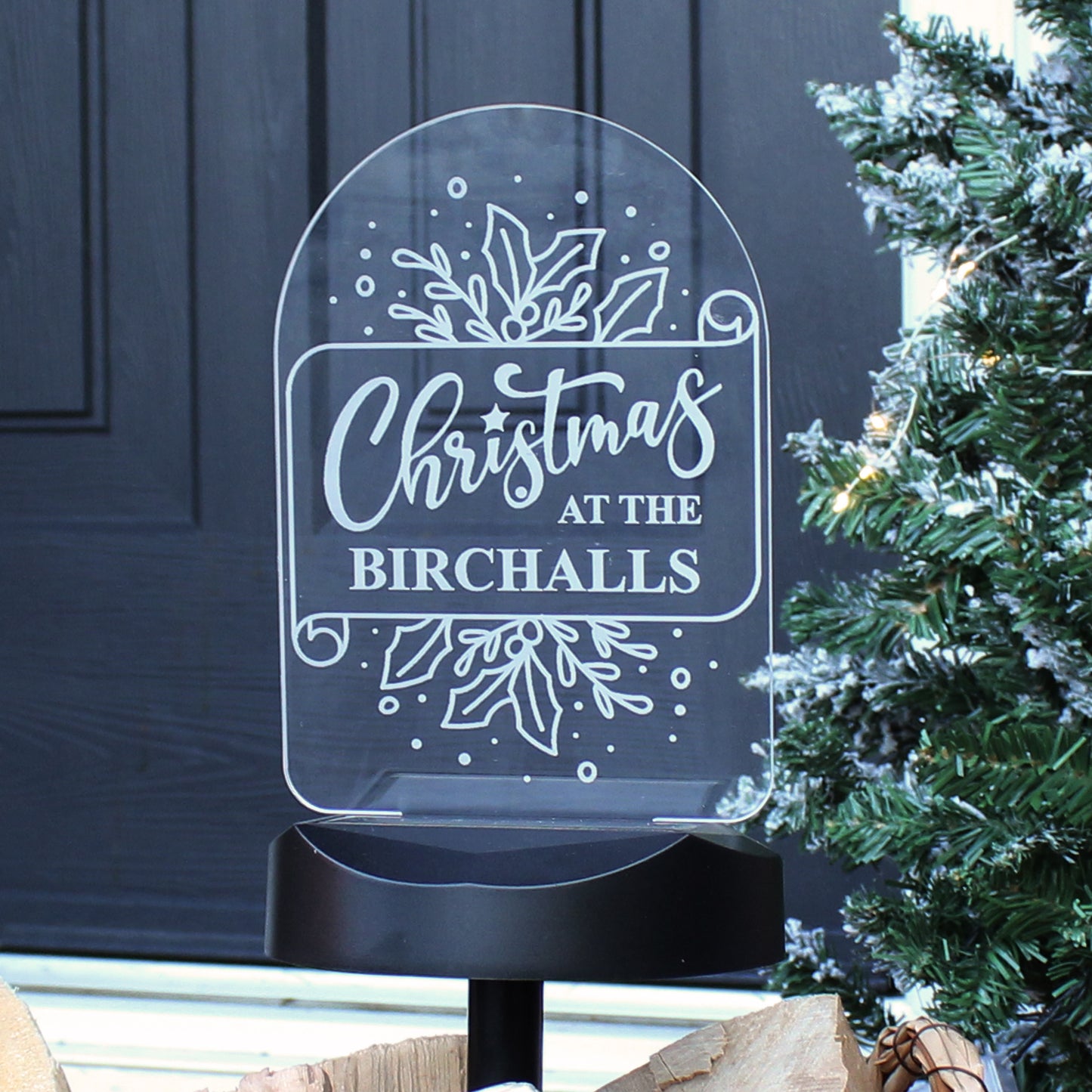 Personalised Family Christmas Outdoor Solar Light - image 5