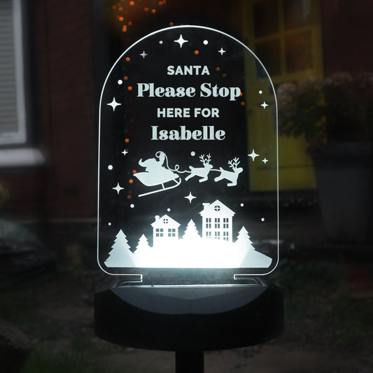 Personalised Christmas Outdoor Solar Light from Heartfelt Gifts