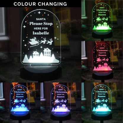 Personalised Christmas Outdoor Solar Light - image 2