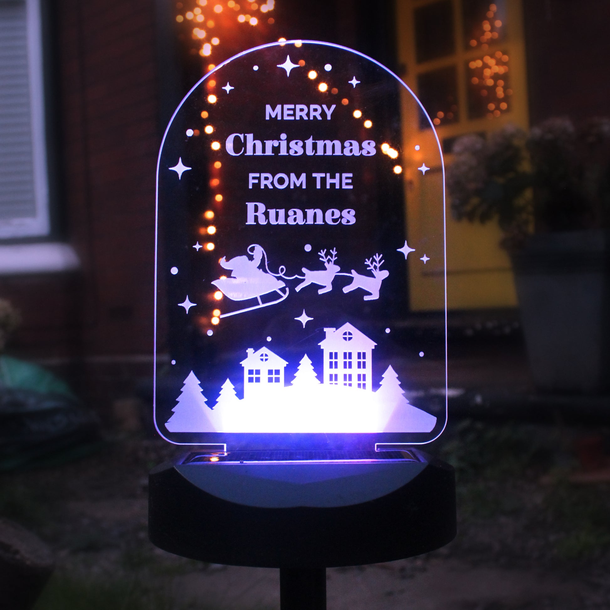 Personalised Christmas Outdoor Solar Light - image 11