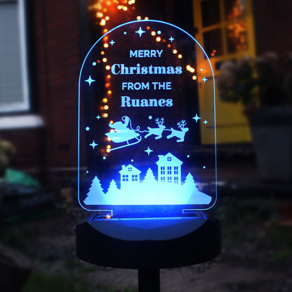 Personalised Christmas Outdoor Solar Light - image 3