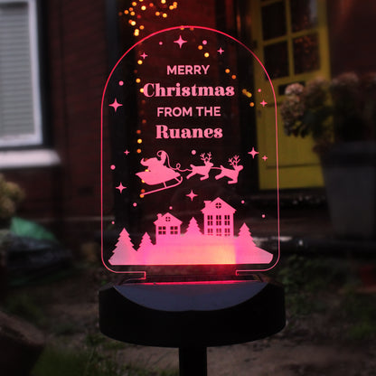 Personalised Christmas Outdoor Solar Light - image 4