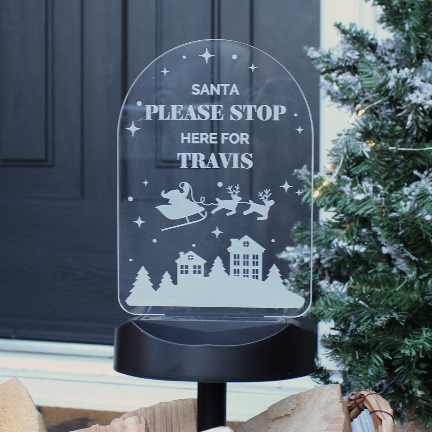 Personalised Christmas Outdoor Solar Light - image 5