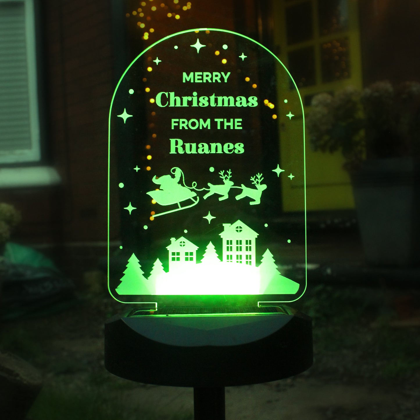Personalised Christmas Outdoor Solar Light - image 6