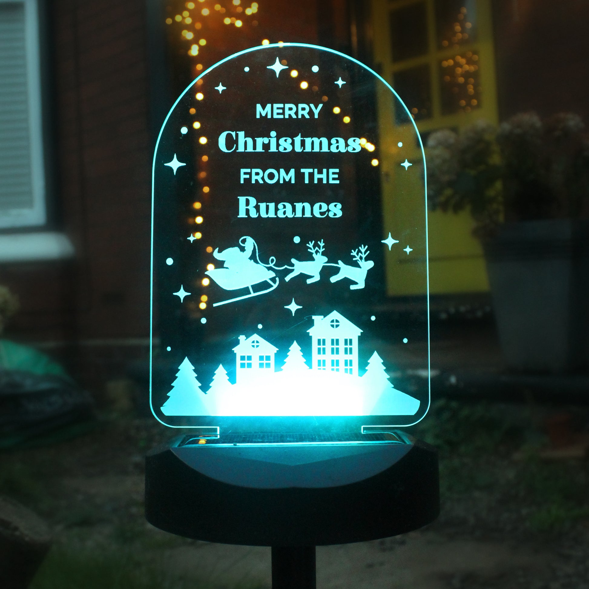 Personalised Christmas Outdoor Solar Light - image 7