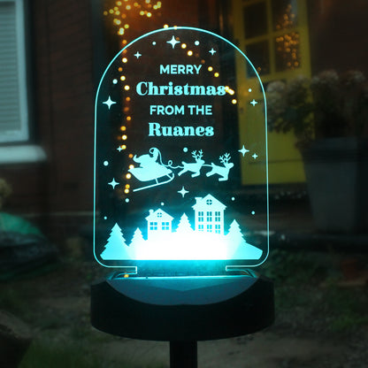 Personalised Christmas Outdoor Solar Light - image 7