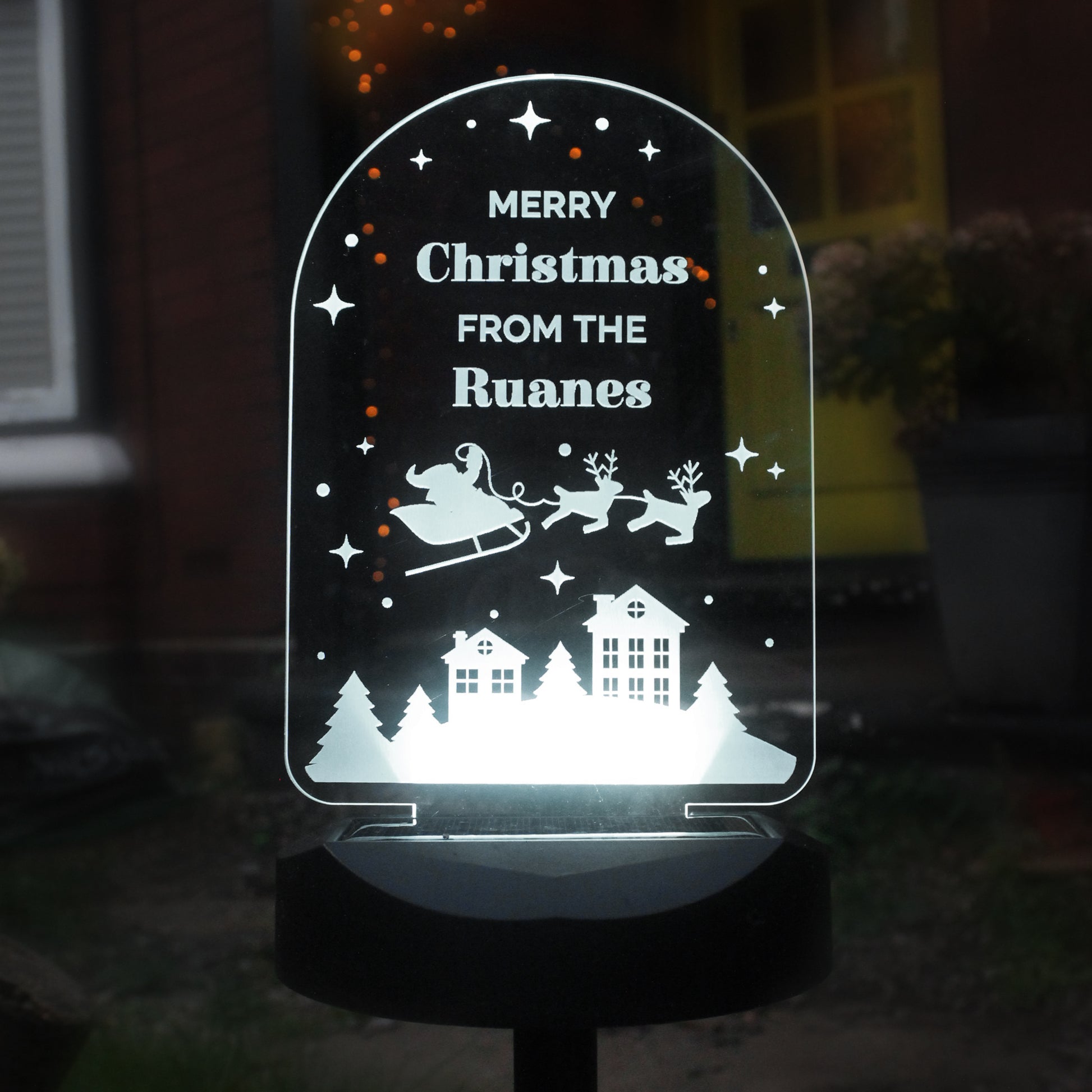 Personalised Christmas Outdoor Solar Light - image 8