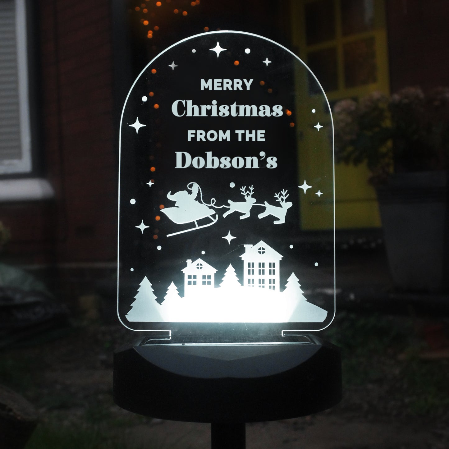 Personalised Christmas Outdoor Solar Light - image 9