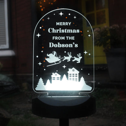 Personalised Christmas Outdoor Solar Light - image 9