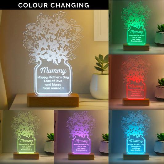 Personalised Flower Vase LED Light - image 2