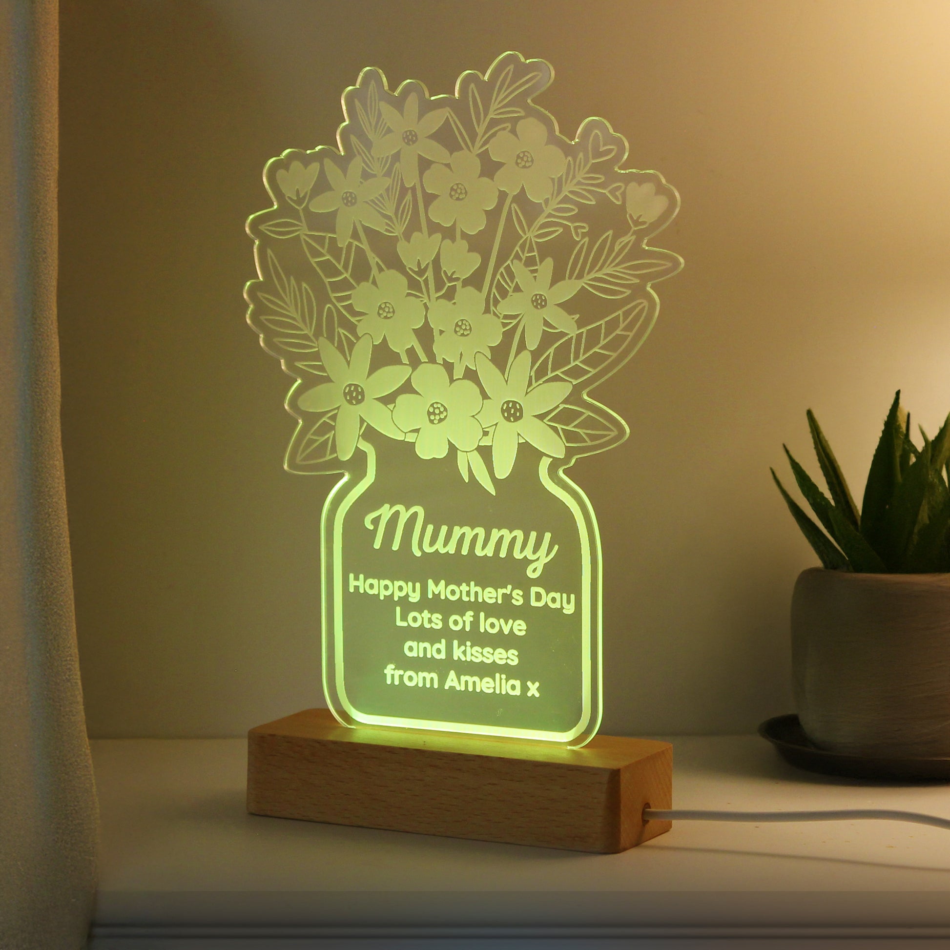 Personalised Flower Vase LED Light - image 8