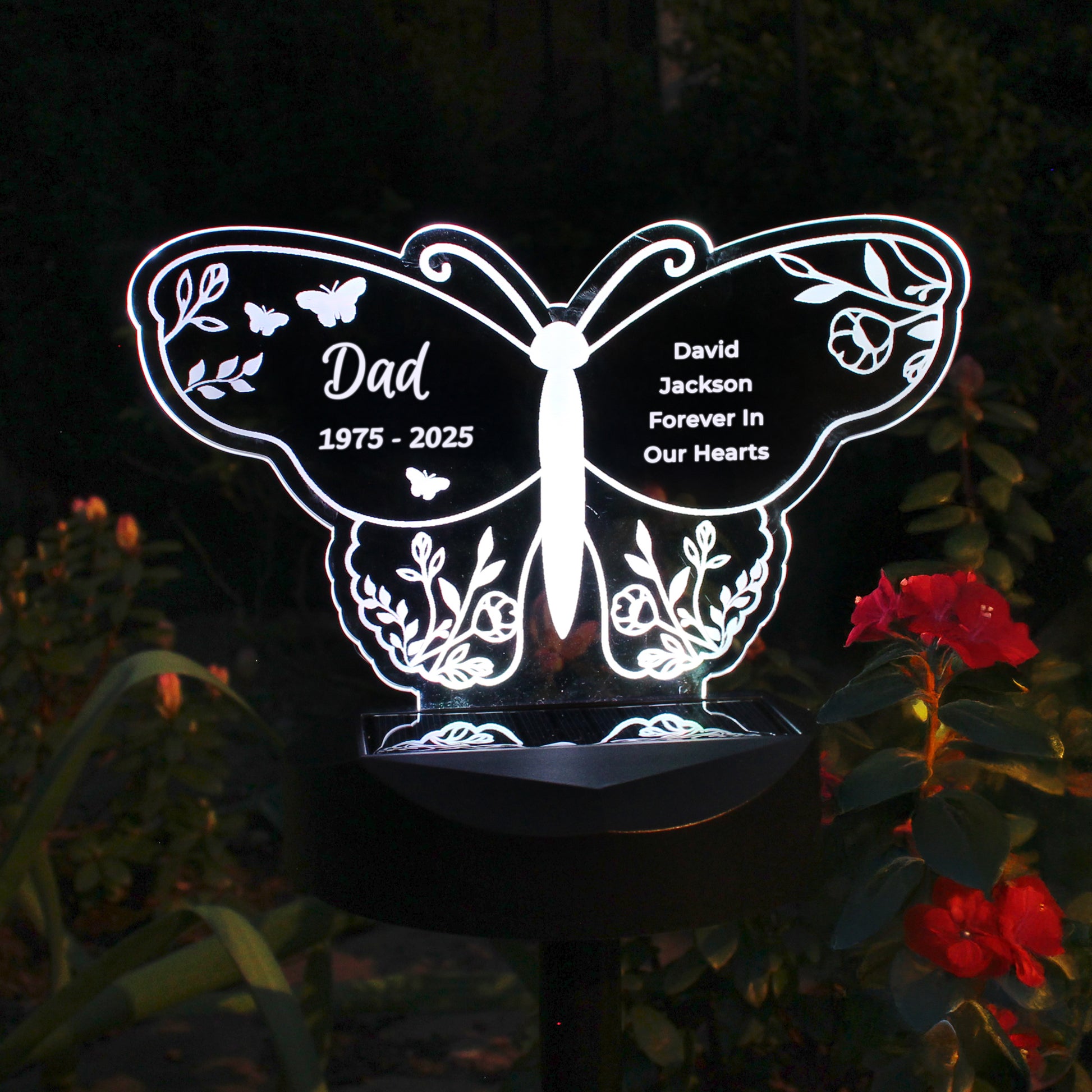 Personalised Memorial Solar Light - Butterfly - image 7