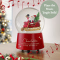 Personalised Musical Santa Snow Globe – Christmas Keepsake Gift