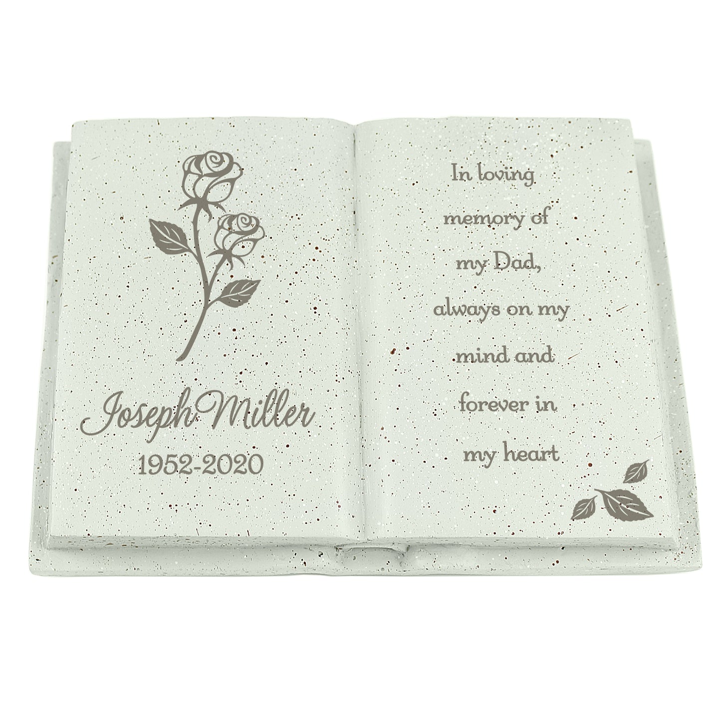 Personalised Rose Memorial Book - image 2