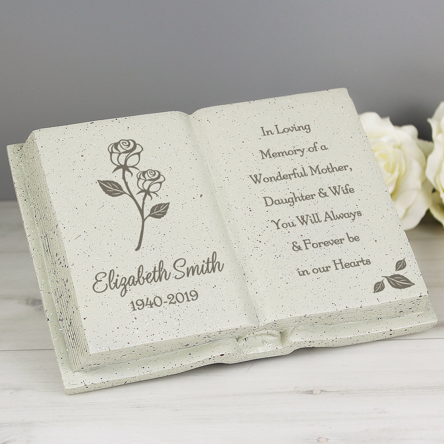 Personalised Rose Memorial Book - image 3