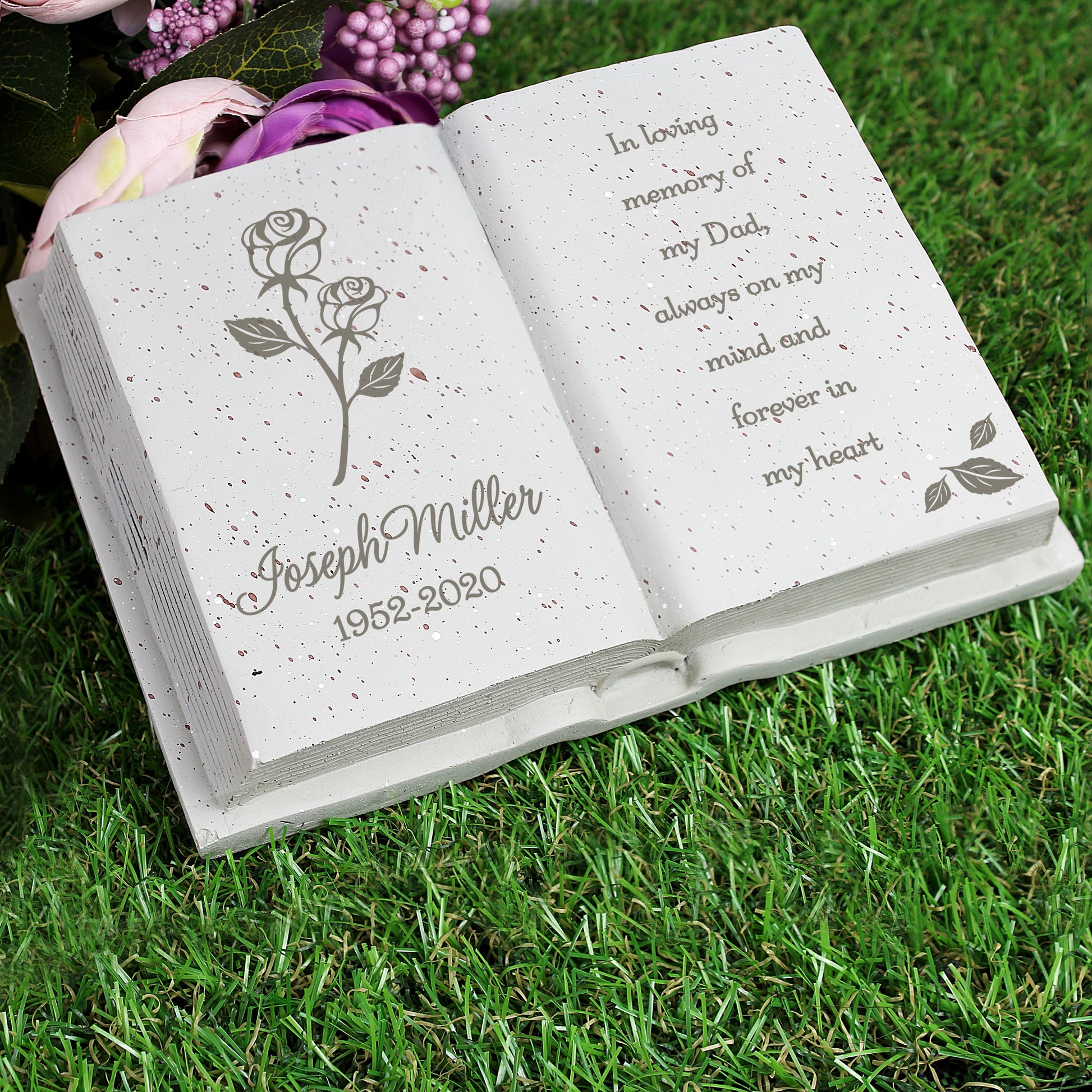 Personalised Rose Memorial Book - image 4