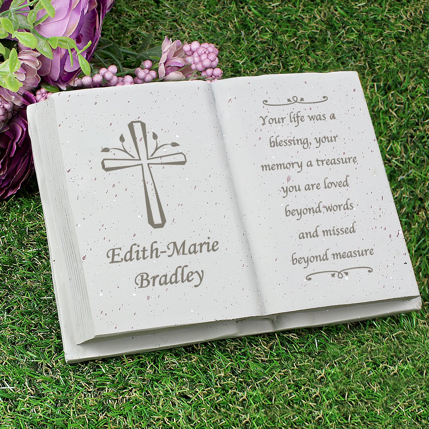 Personalised Cross Memorial Book from Heartfelt Gifts