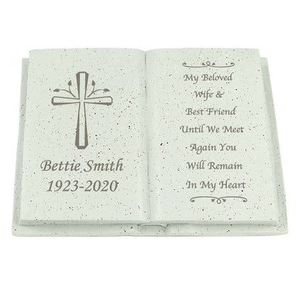 Personalised Cross Memorial Book - image 2