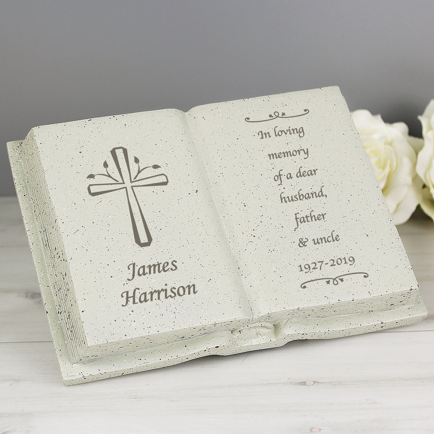 Personalised Cross Memorial Book - image 3
