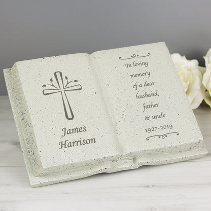 Personalised Cross Memorial Book - image 3