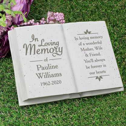 Personalised In Loving Memory Memorial Book from Heartfelt Gifts