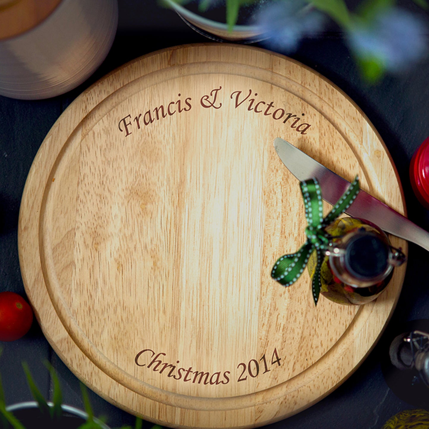Personalised Round Chopping Board - image 3