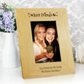 Personalised Oak Finish 6x4 Best Friends Photo Frame from Heartfelt Gifts