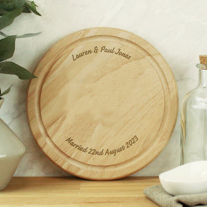 Personalised Plain Round Chopping Board - image 4