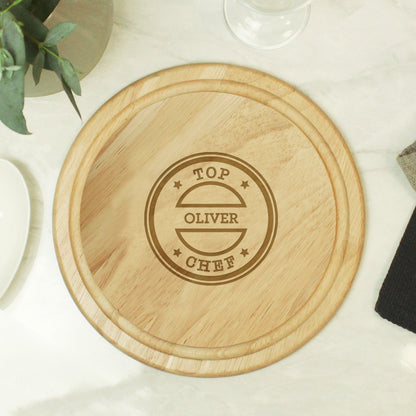 Personalised Top Chef Large Chopping Board from Heartfelt Gifts