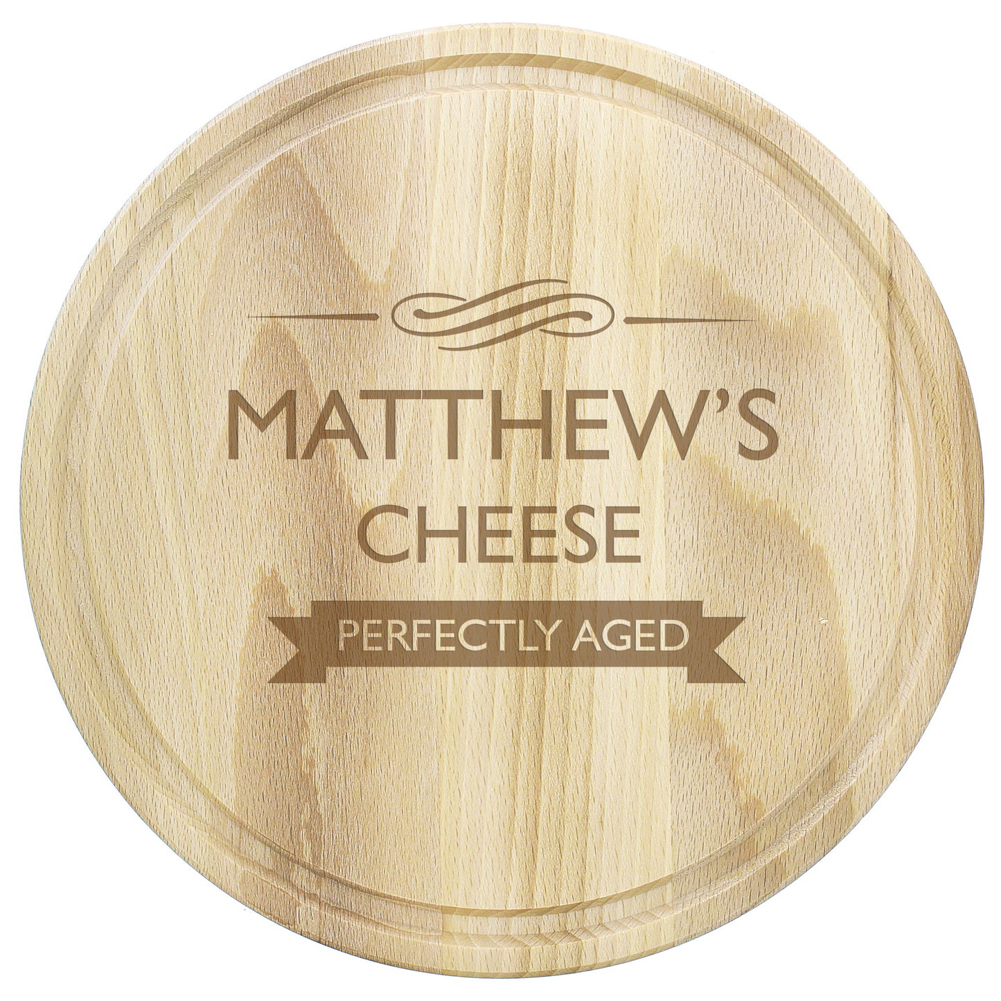 Personalised Perfectly Aged Round Chopping Board - image 2