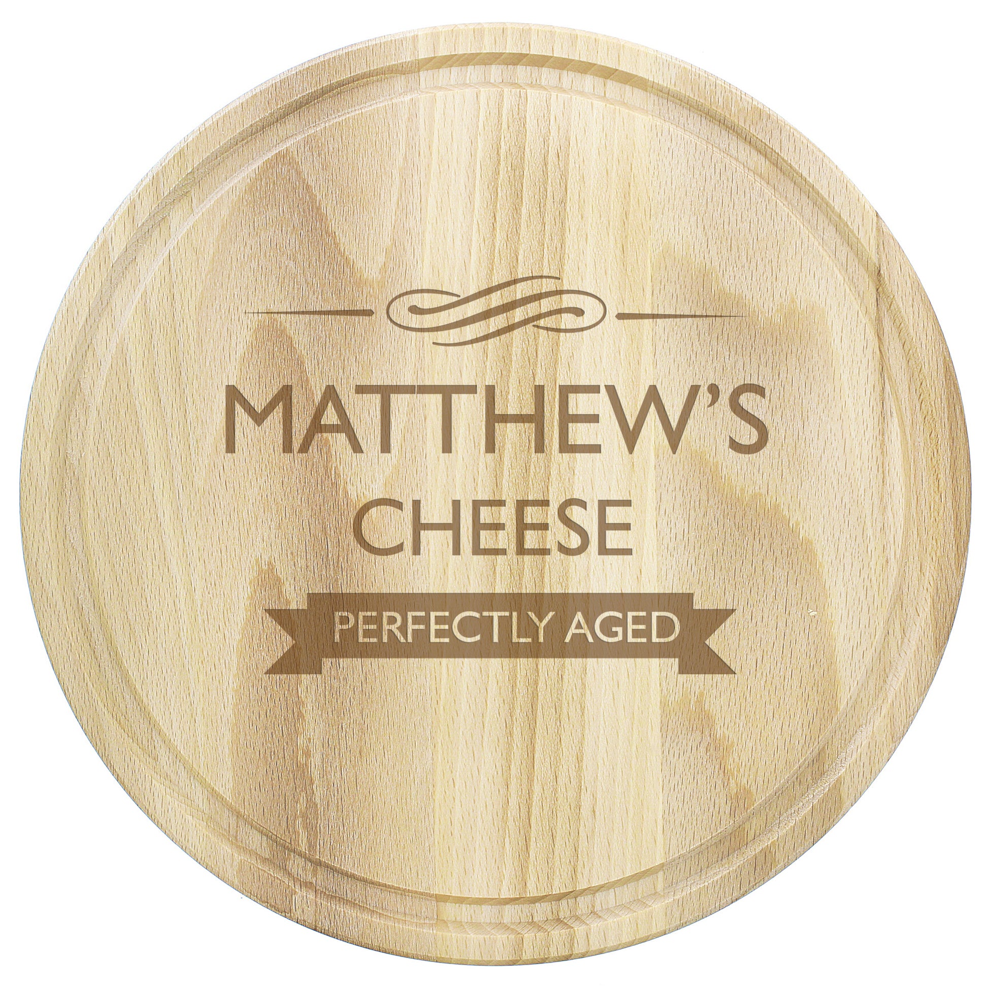 Personalised Perfectly Aged Round Chopping Board - image 2