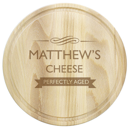Personalised Perfectly Aged Round Chopping Board - image 2