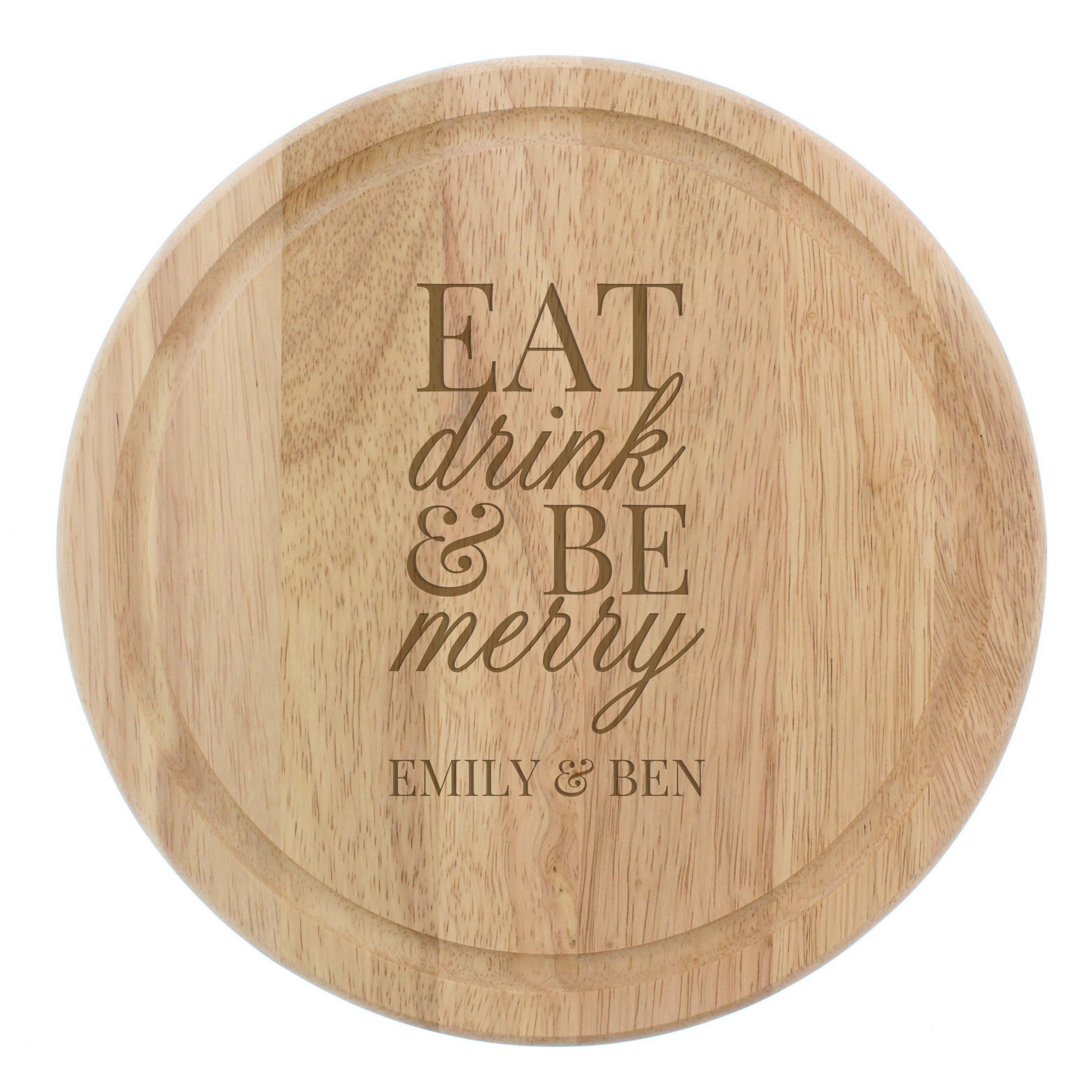 Personalised Eat Drink & Be Merry Rectangular Chopping Board - image 4